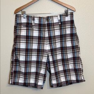 American Eagle Outfitters Plaid Cotton Multicolored Shorts